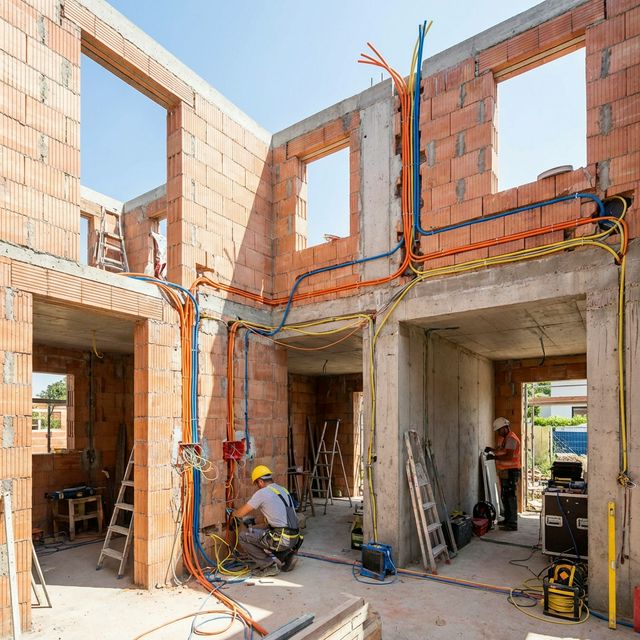 Családi ház villamos kivitelezése